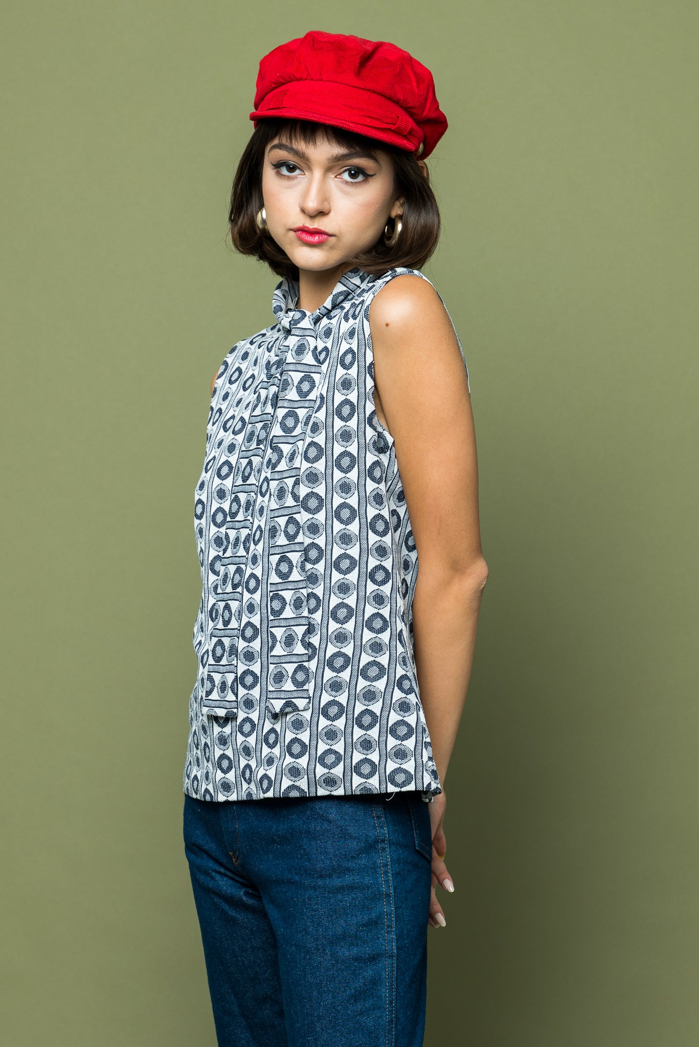 Scooter Girl Mod Blouse freeshipping - Lovers Vintage
