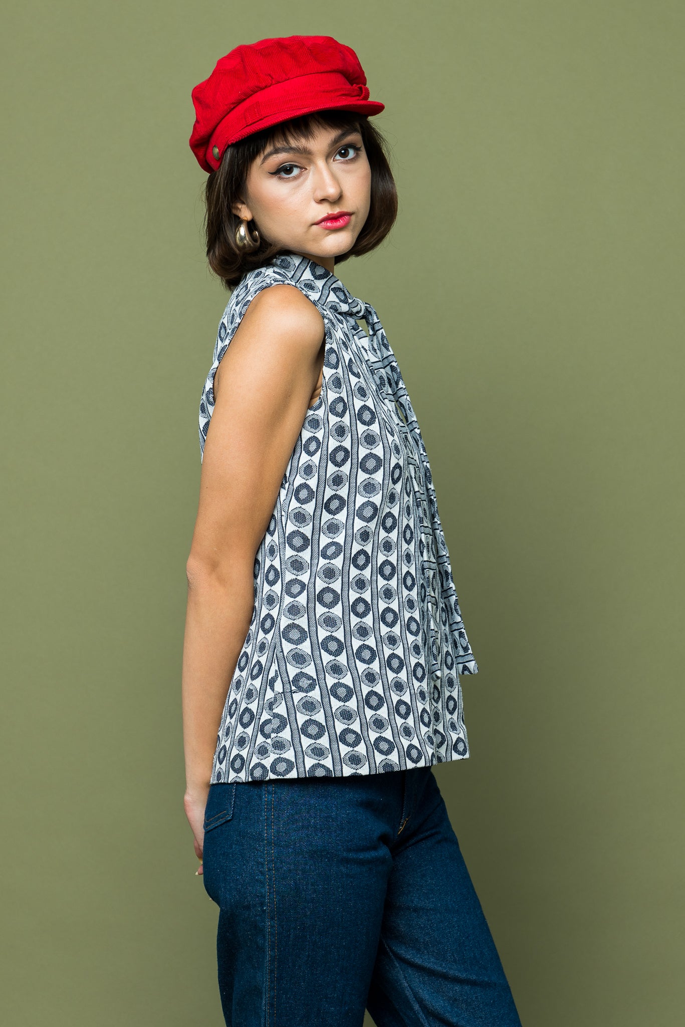 Scooter Girl Mod Blouse freeshipping - Lovers Vintage