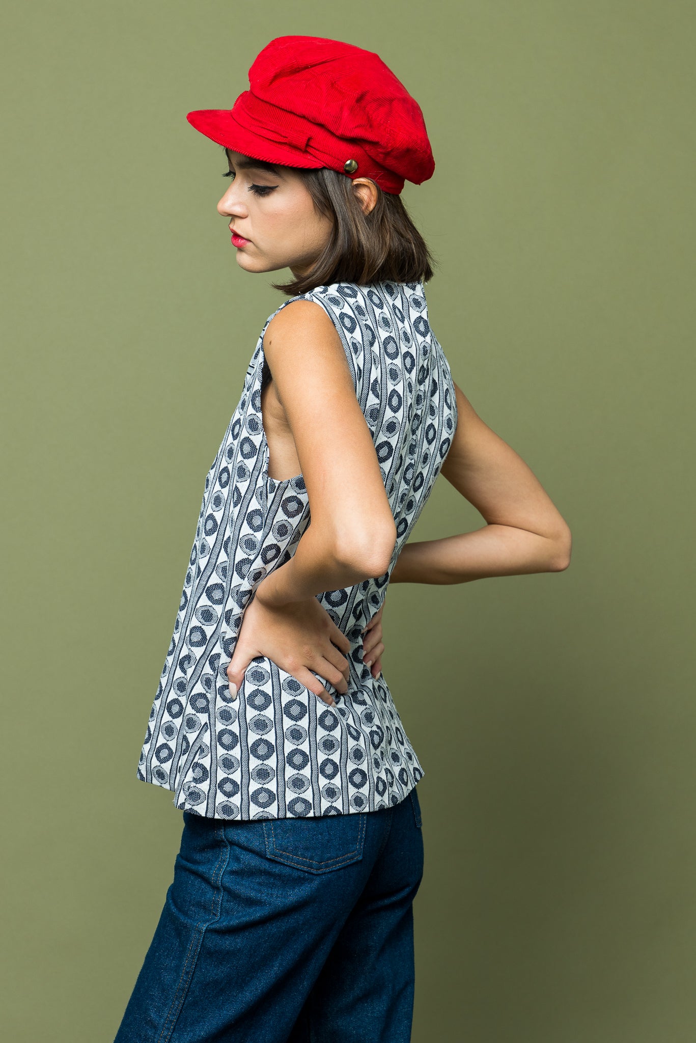 Scooter Girl Mod Blouse freeshipping - Lovers Vintage