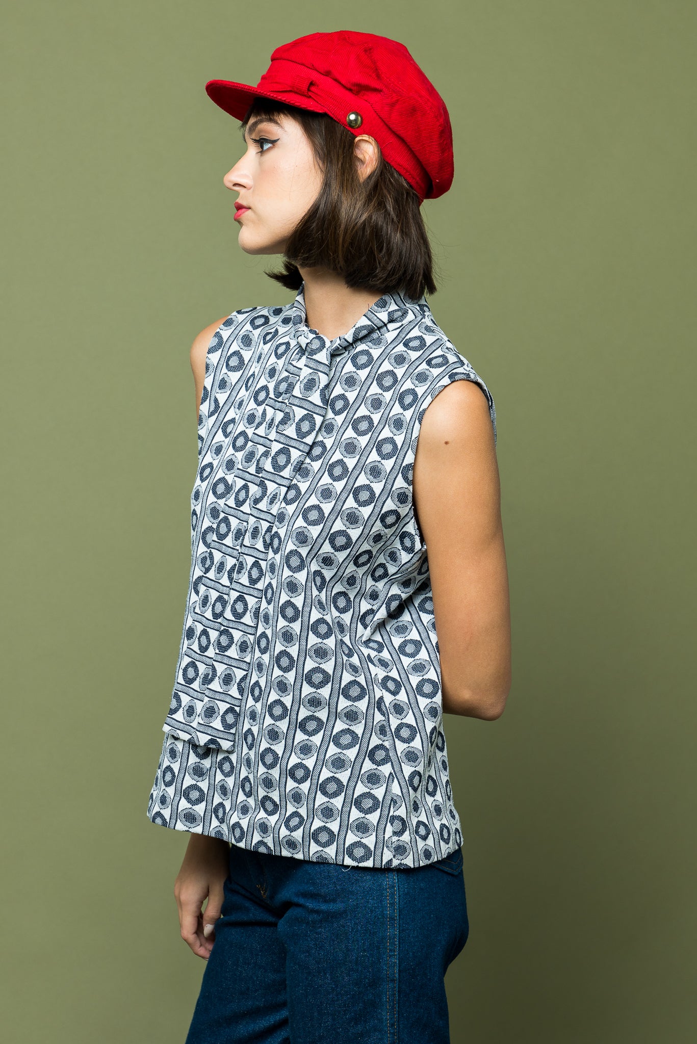 Scooter Girl Mod Blouse freeshipping - Lovers Vintage