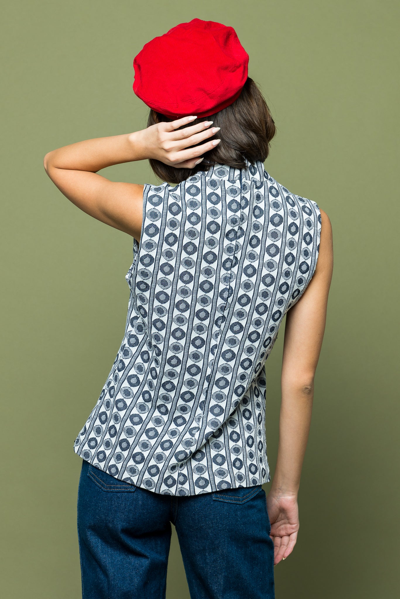 Scooter Girl Mod Blouse freeshipping - Lovers Vintage