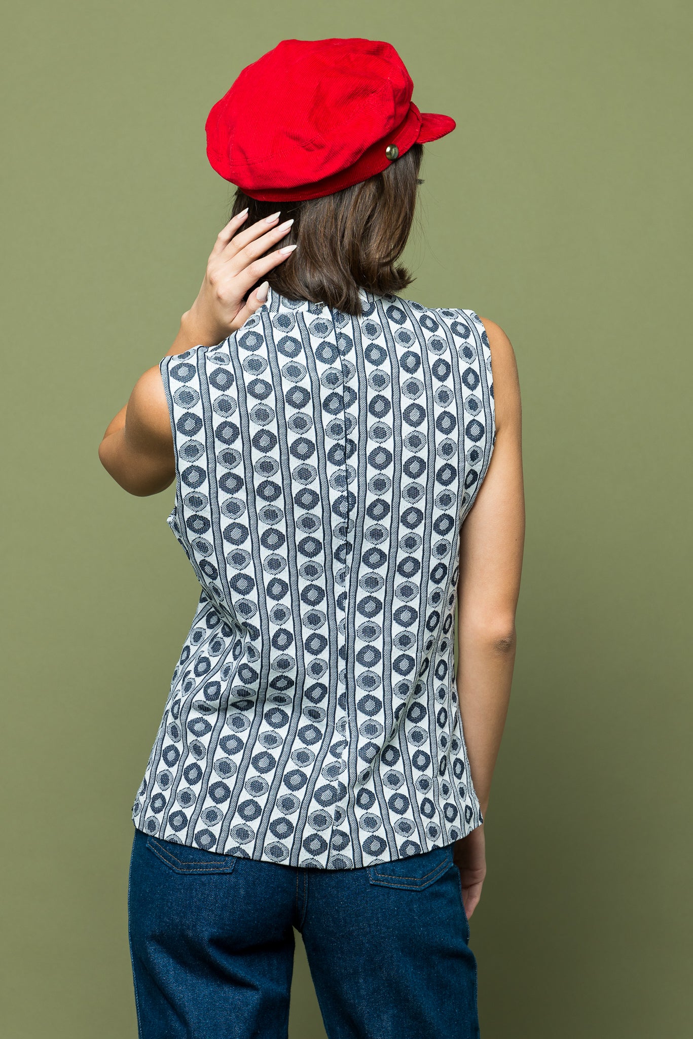 Scooter Girl Mod Blouse freeshipping - Lovers Vintage