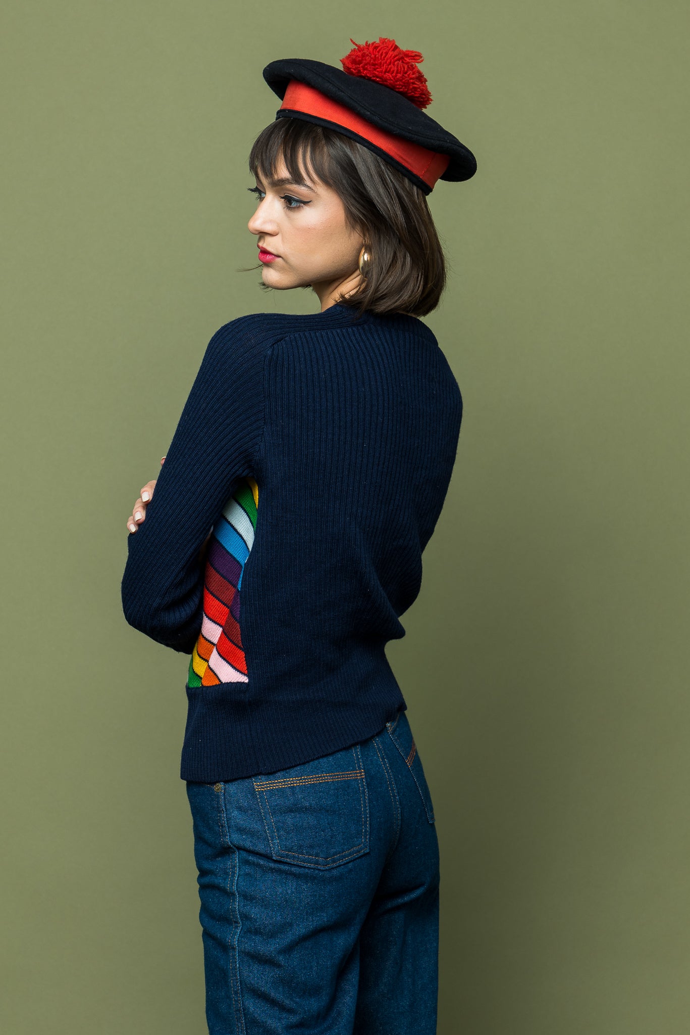 Pocketful of Rainbows Sweater freeshipping - Lovers Vintage