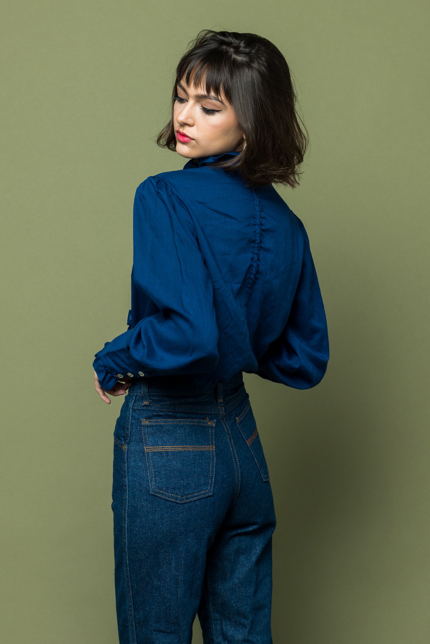 Mod Money Sixties Blouse freeshipping - Lovers Vintage