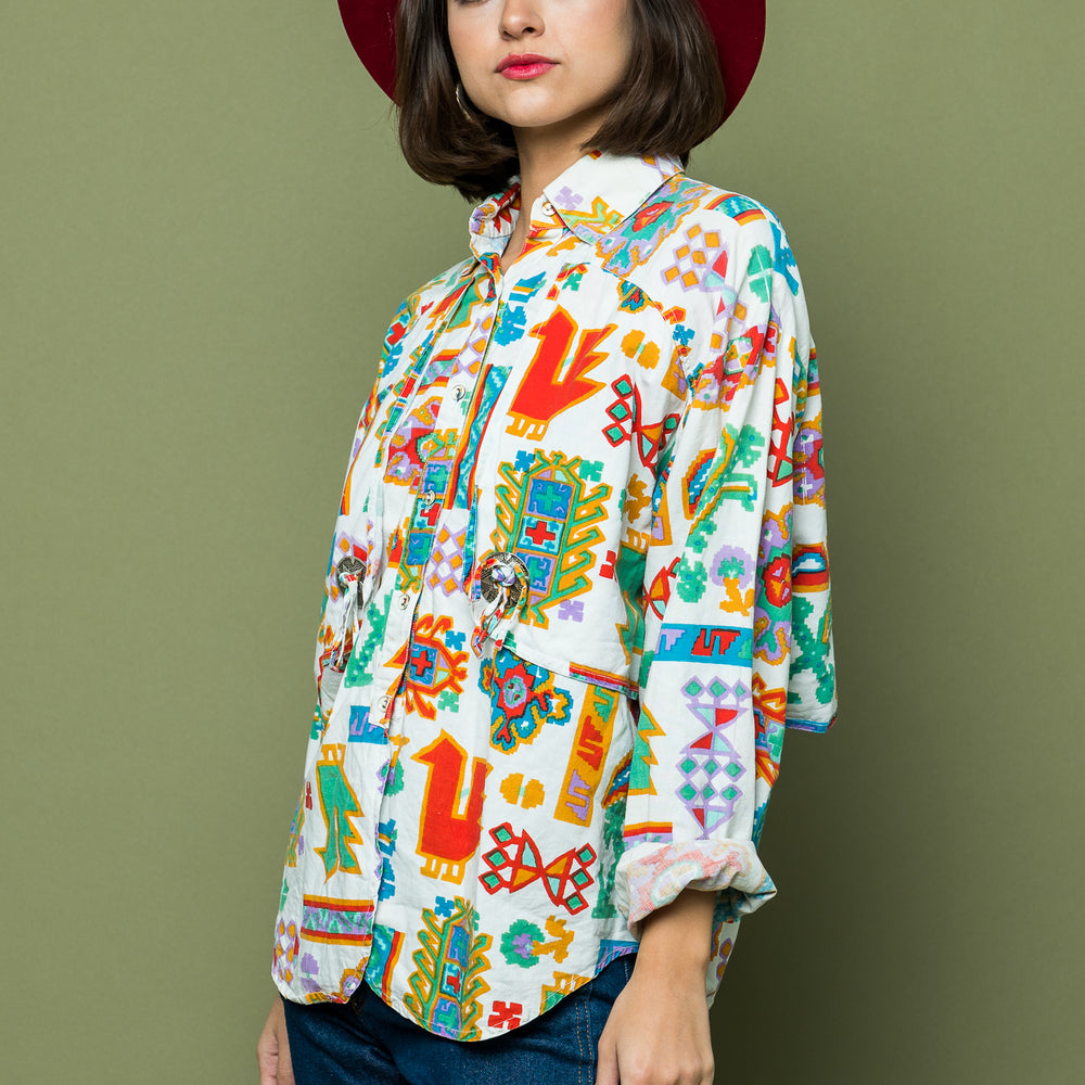Westward Printed Shirt freeshipping - Lovers Vintage