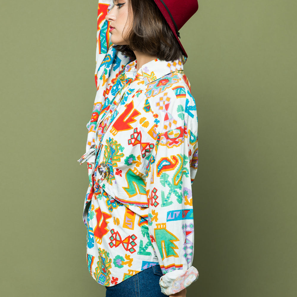 
                  
                    Westward Printed Shirt freeshipping - Lovers Vintage
                  
                