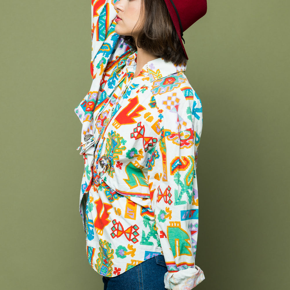 
                  
                    Westward Printed Shirt freeshipping - Lovers Vintage
                  
                