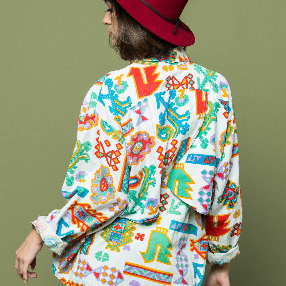 
                  
                    Westward Printed Shirt freeshipping - Lovers Vintage
                  
                