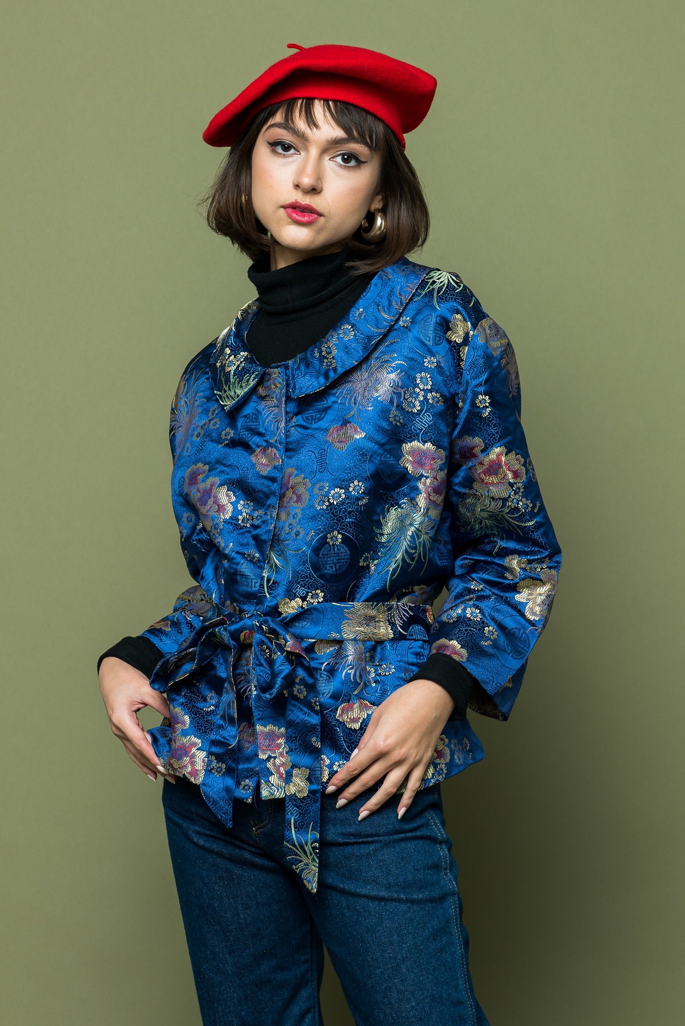 Asian Silk Jacket freeshipping - Lovers Vintage