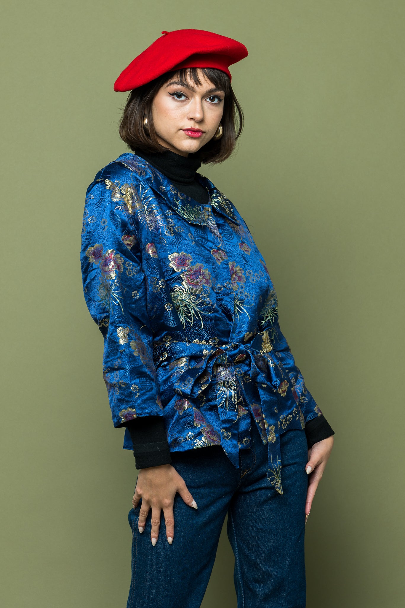 Asian Silk Jacket freeshipping - Lovers Vintage