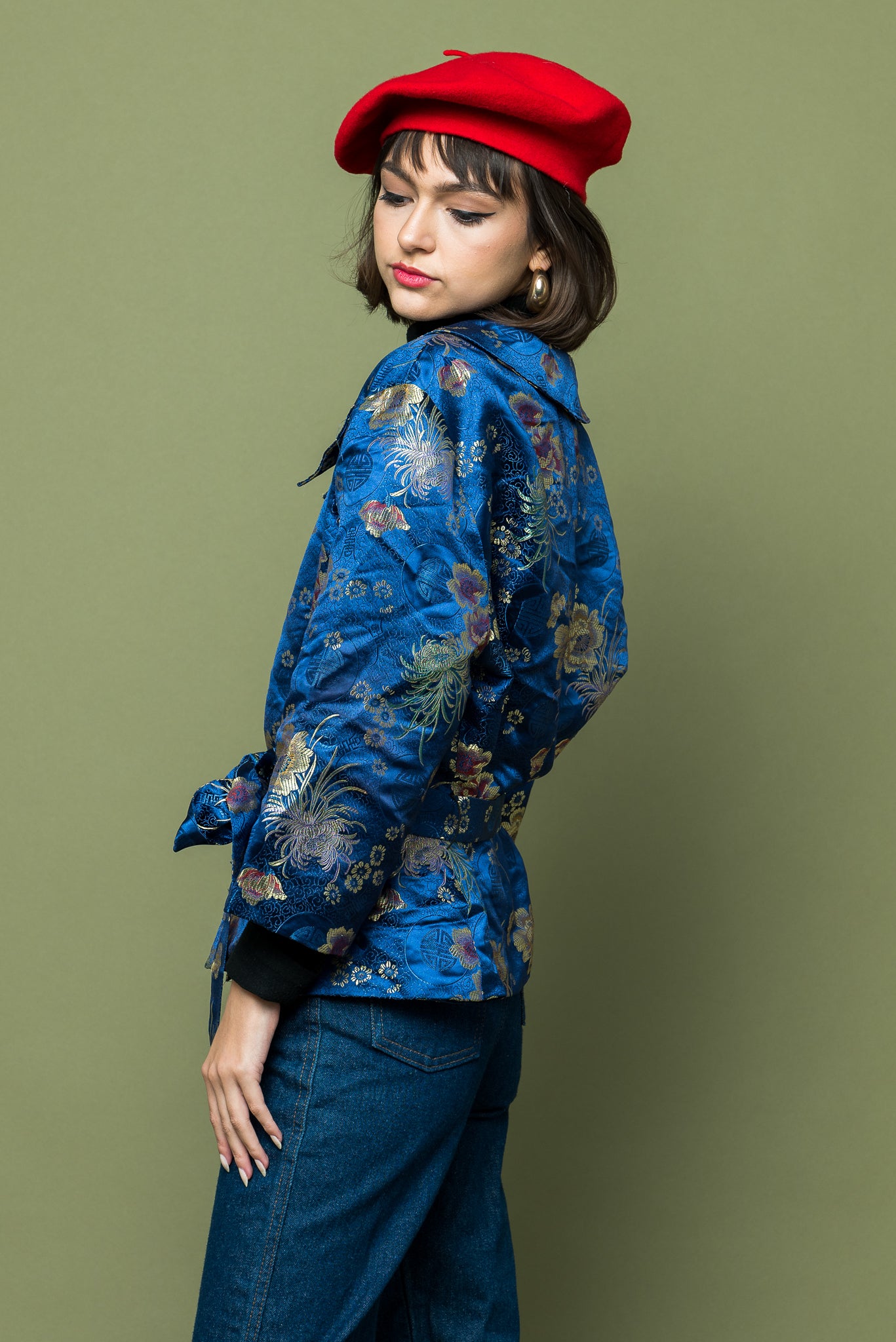 Asian Silk Jacket freeshipping - Lovers Vintage