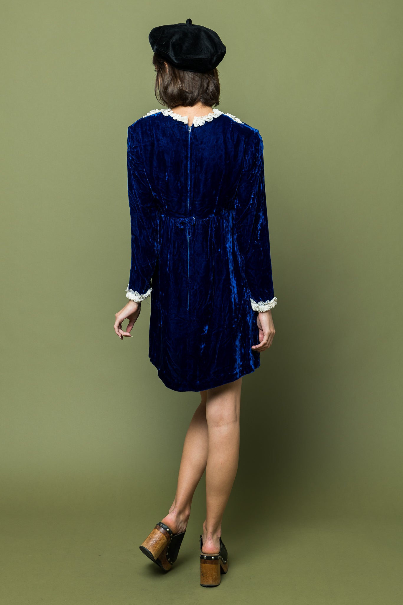 Mini Tuxedo Lace Holiday Dress freeshipping - Lovers Vintage