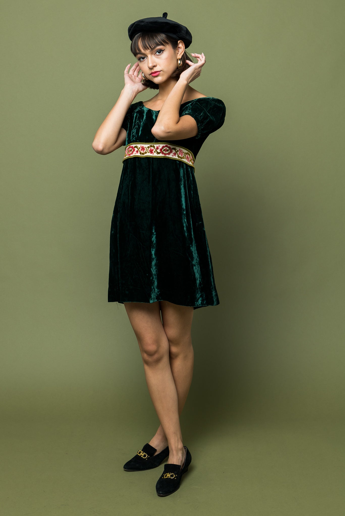 Party Velvet Dress freeshipping - Lovers Vintage