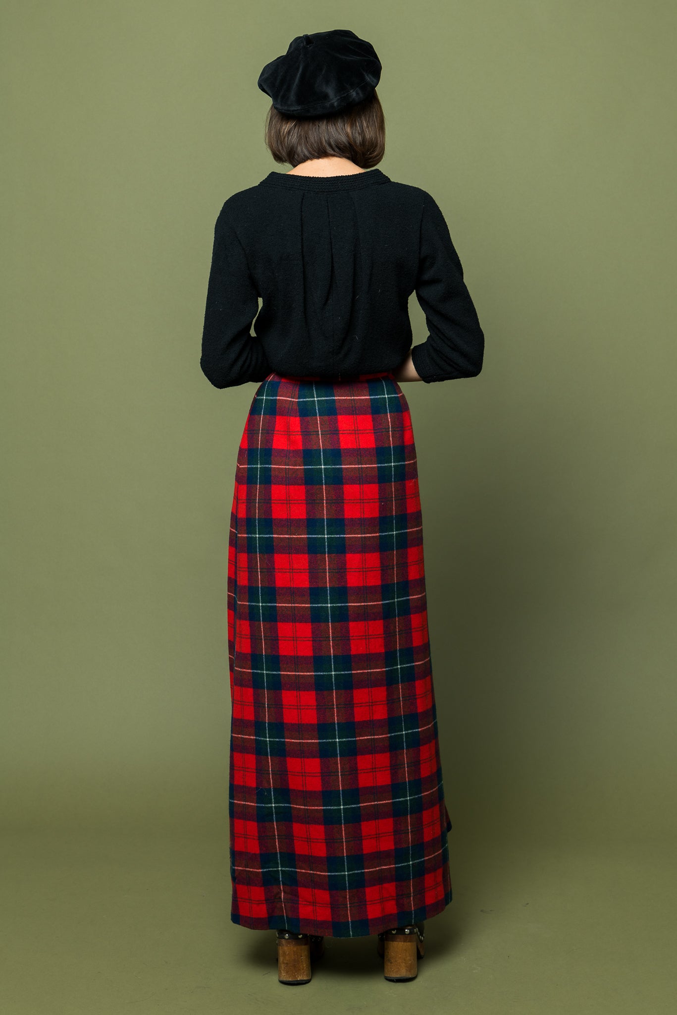 Wool Plaid Pendelton Maxi Skirt freeshipping - Lovers Vintage