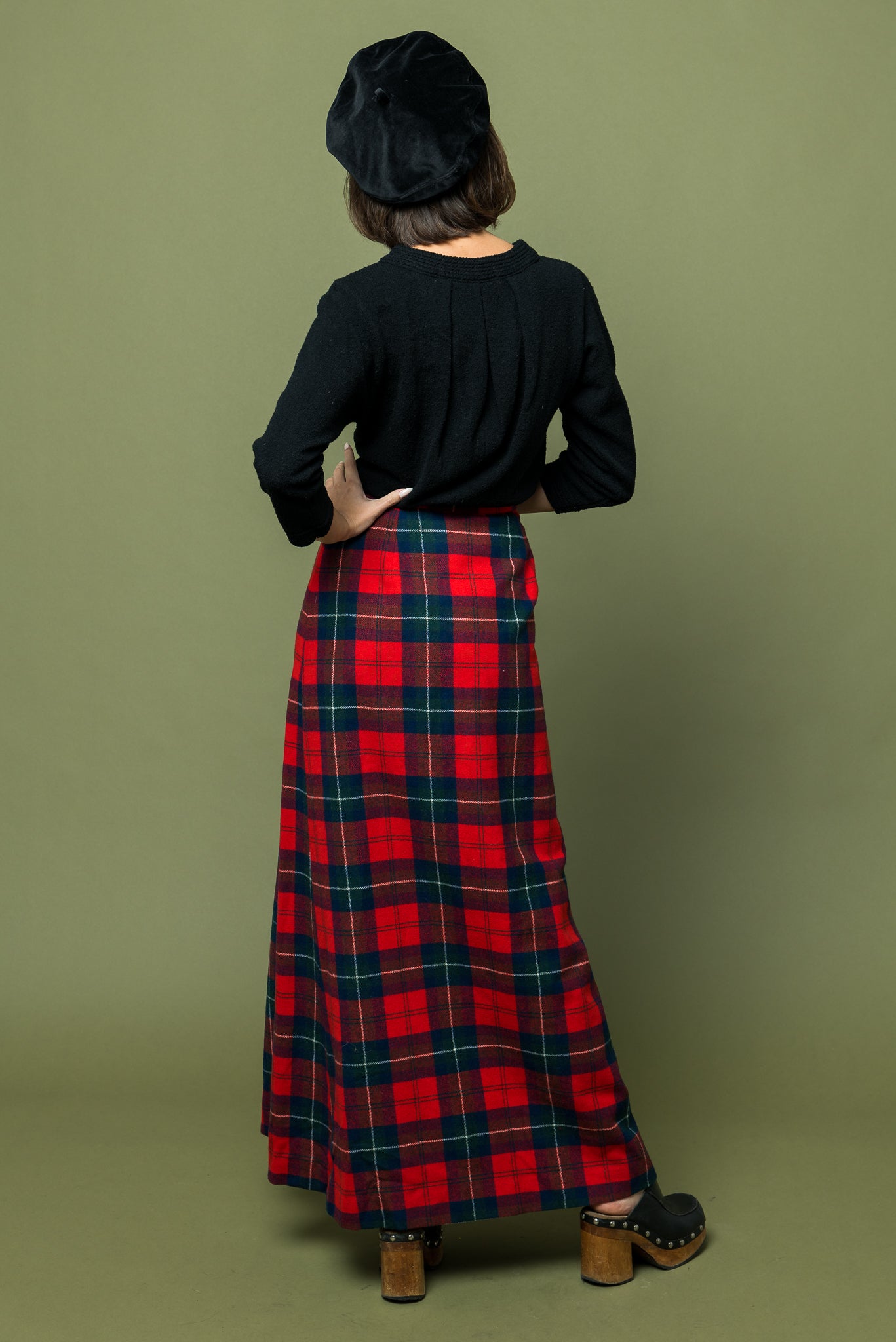 Wool Plaid Pendelton Maxi Skirt freeshipping - Lovers Vintage