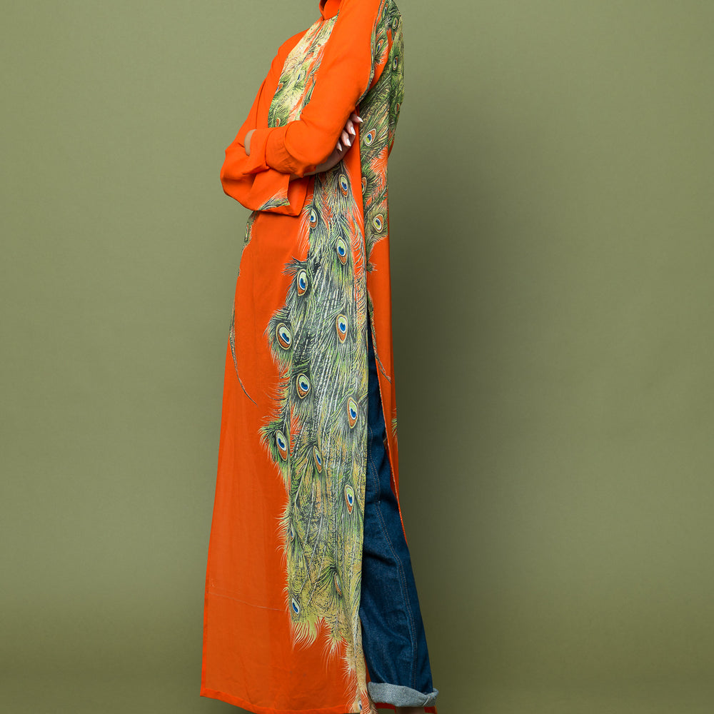 
                  
                    Maxi Orange Sheer Elegance Dress freeshipping - Lovers Vintage
                  
                