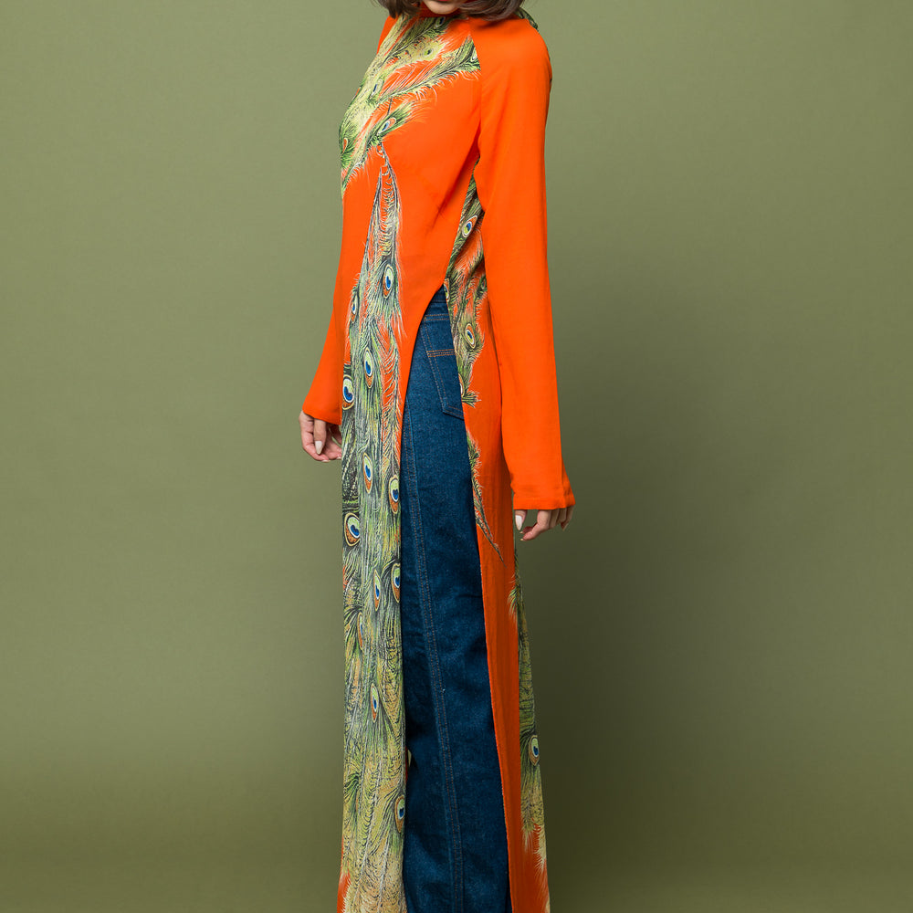 
                  
                    Maxi Orange Sheer Elegance Dress freeshipping - Lovers Vintage
                  
                
