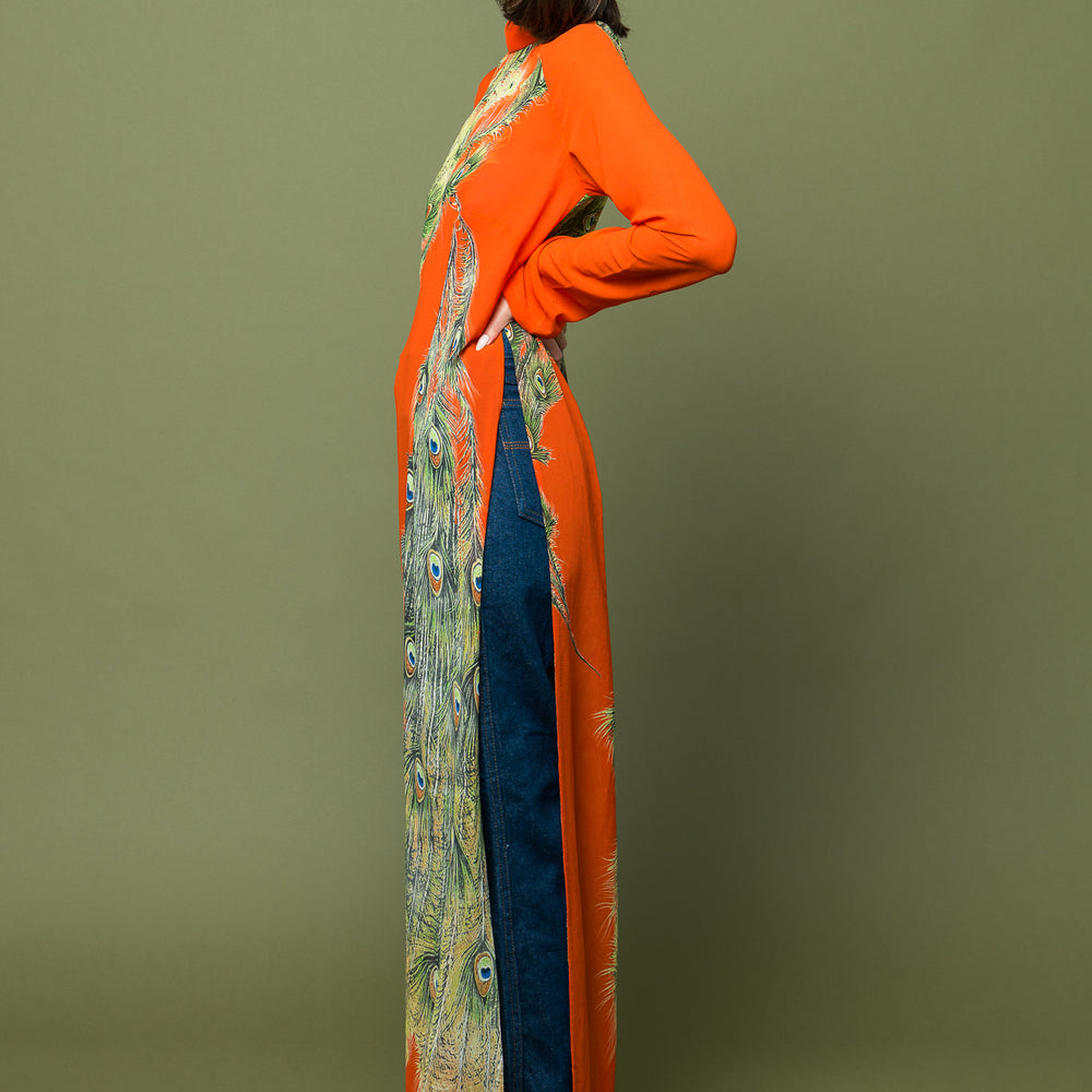 
                  
                    Maxi Orange Sheer Elegance Dress freeshipping - Lovers Vintage
                  
                