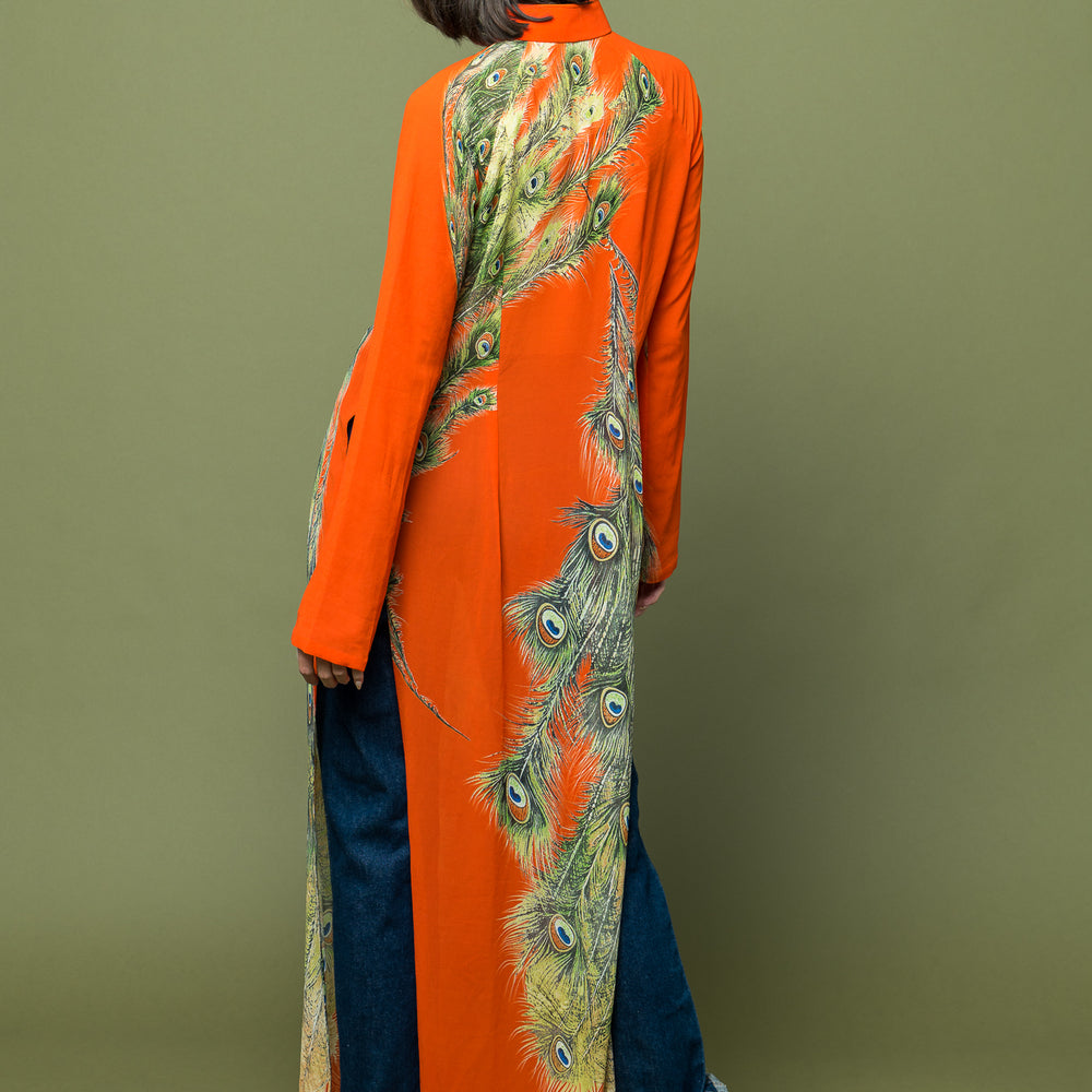 
                  
                    Maxi Orange Sheer Elegance Dress freeshipping - Lovers Vintage
                  
                