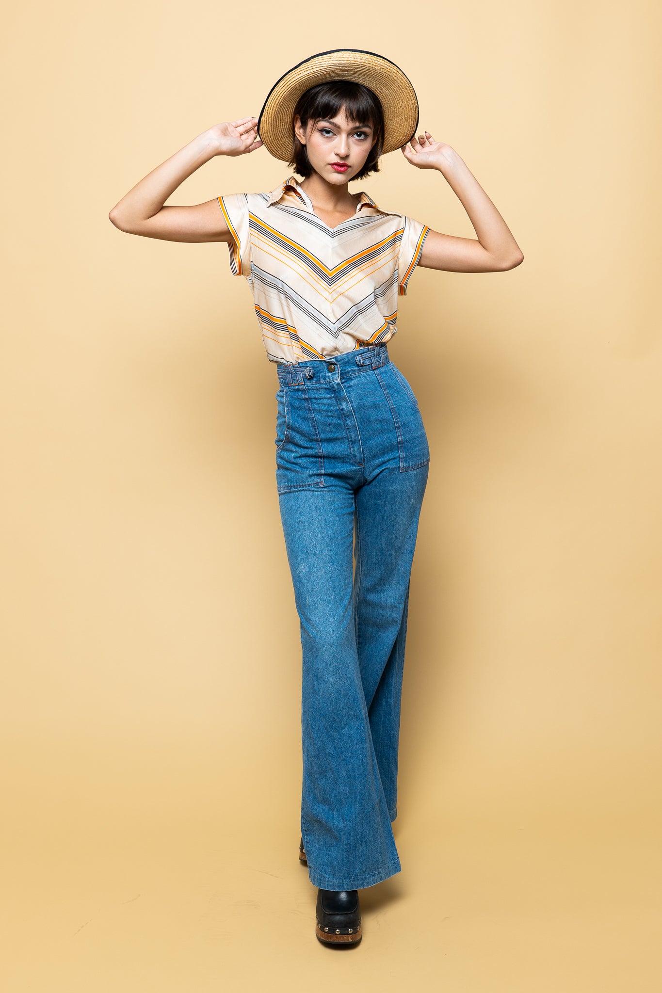 California Dreamin' Stripe Blouse freeshipping - Lovers Vintage