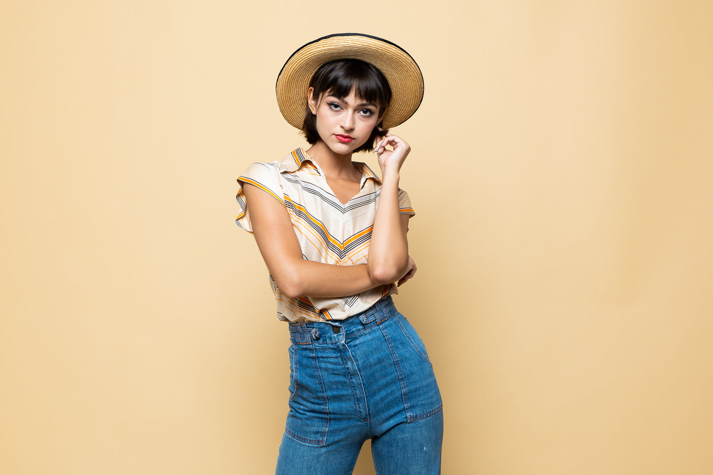 California Dreamin' Stripe Blouse freeshipping - Lovers Vintage
