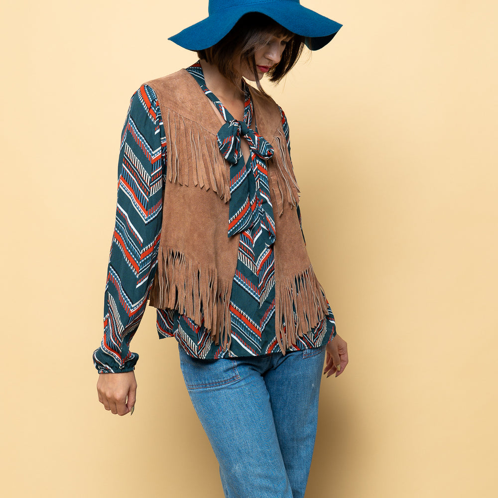 
                  
                    Leather Fringes of Society Vintage Vest freeshipping - Lovers Vintage
                  
                