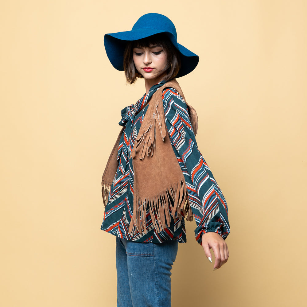 
                  
                    Leather Fringes of Society Vintage Vest freeshipping - Lovers Vintage
                  
                