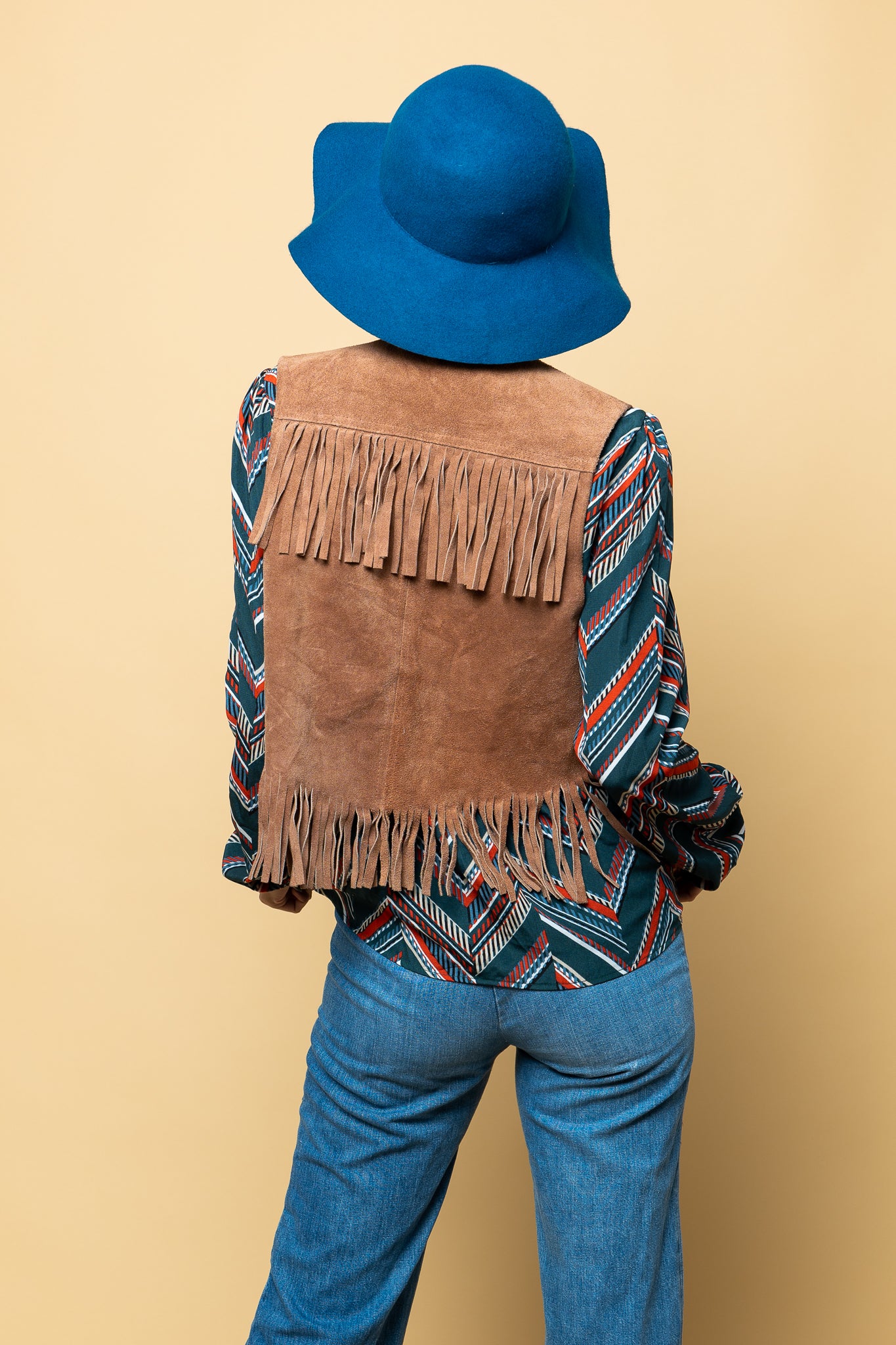 Leather Fringes of Society Vintage Vest freeshipping - Lovers Vintage
