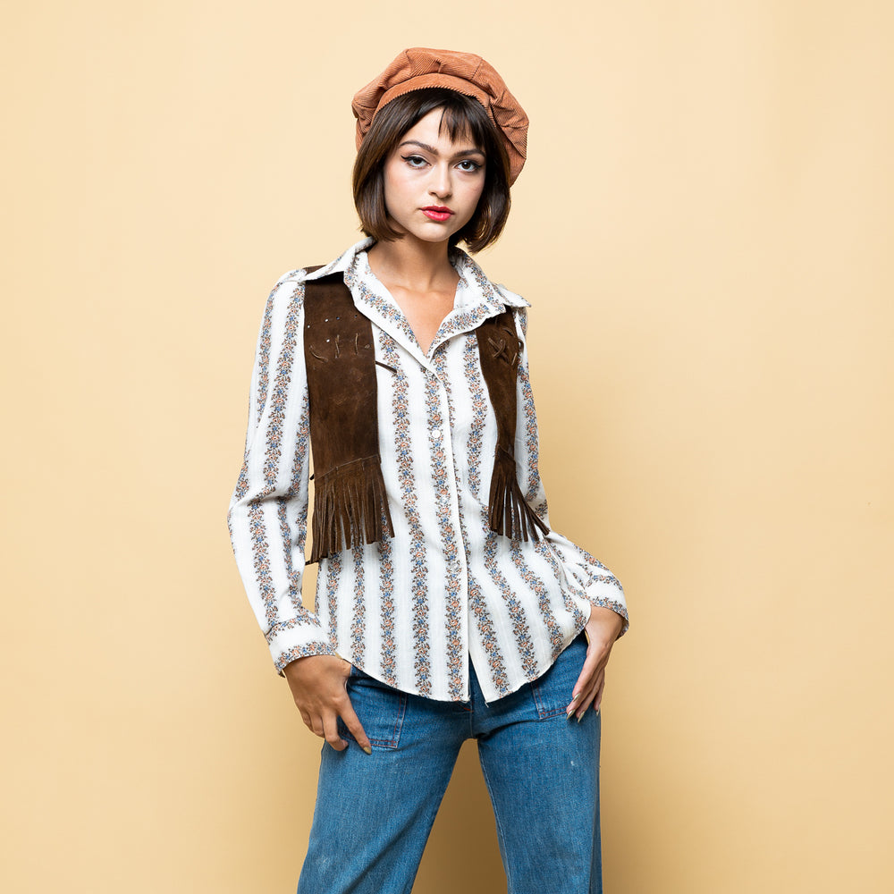 
                  
                    Vintage Fringes Leather Vest freeshipping - Lovers Vintage
                  
                
