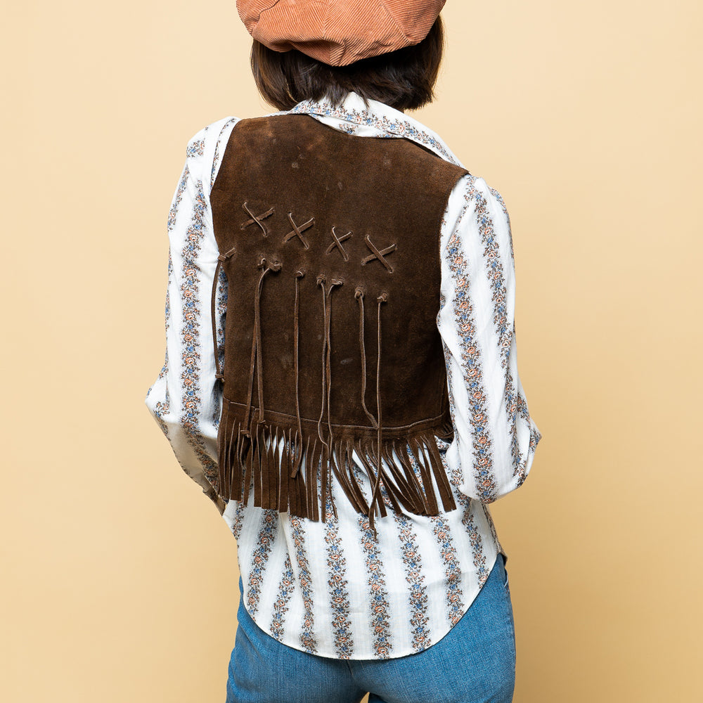 
                  
                    Vintage Fringes Leather Vest freeshipping - Lovers Vintage
                  
                