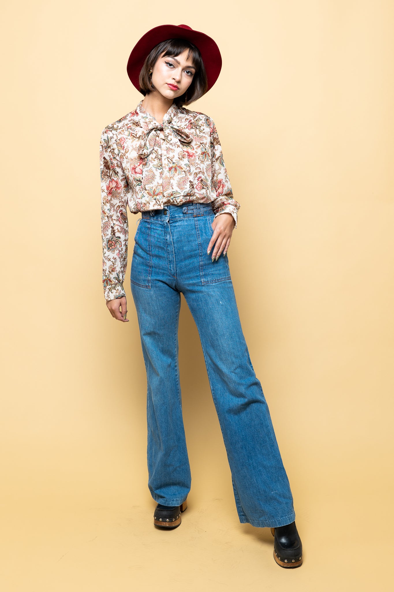 Vintage Lovers Floral Blouse freeshipping - Lovers Vintage