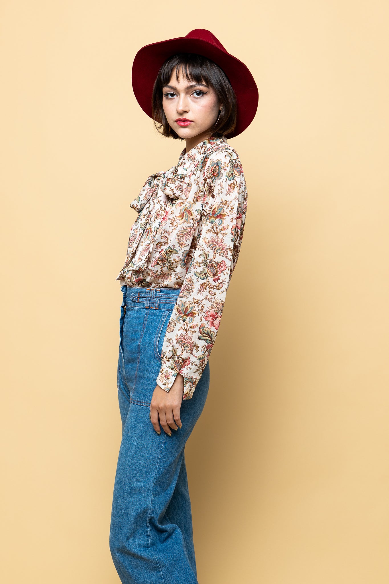 Vintage Lovers Floral Blouse freeshipping - Lovers Vintage