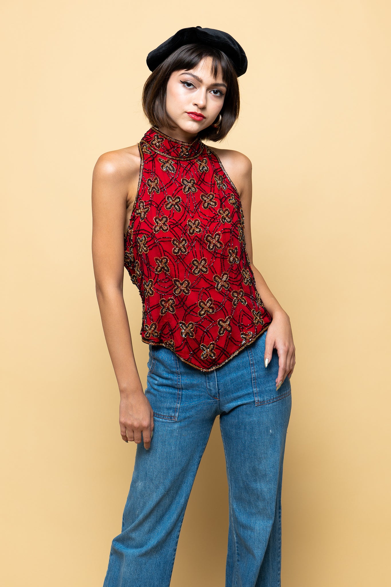 Black~Magic Woman Blouse freeshipping - Lovers Vintage