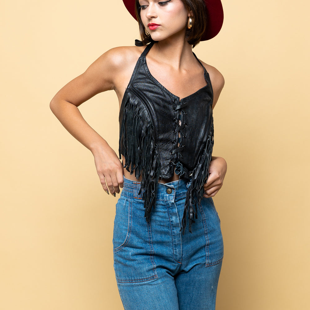 
                  
                    Festival Leathers Better Halter Corset freeshipping - Lovers Vintage
                  
                
