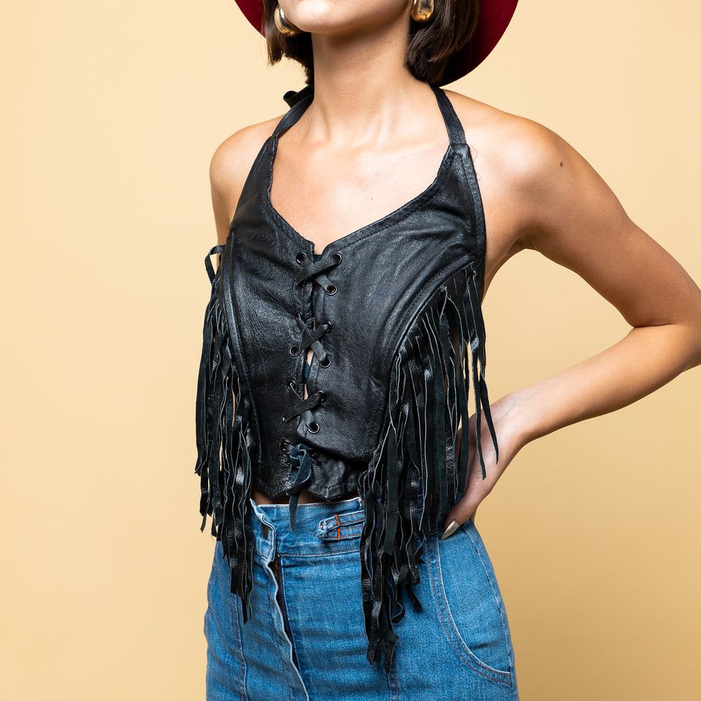 
                  
                    Festival Leathers Better Halter Corset freeshipping - Lovers Vintage
                  
                