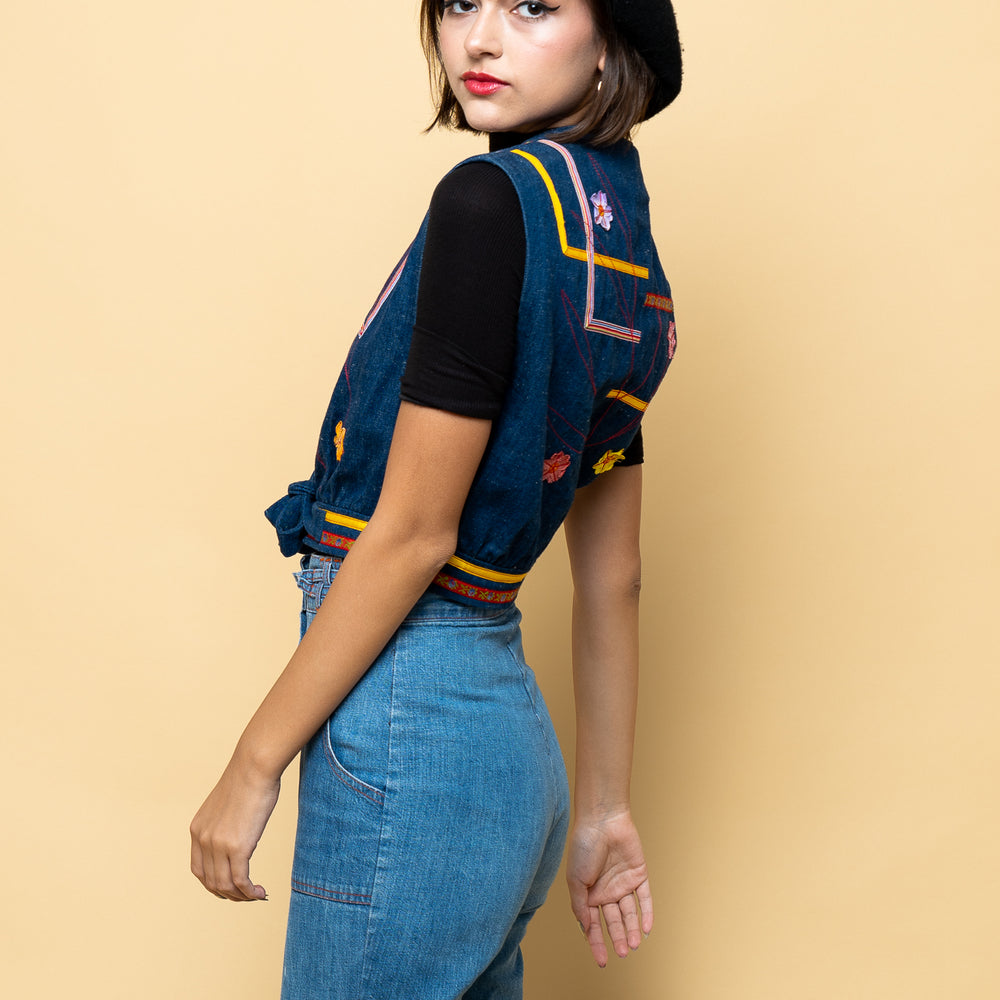 
                  
                    Vintage Rainbow Child Denim Vest freeshipping - Lovers Vintage
                  
                