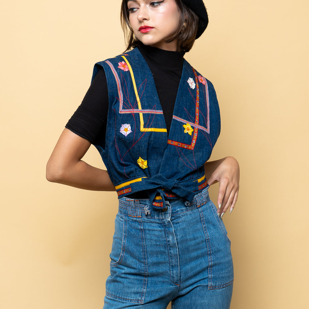 
                  
                    Vintage Rainbow Child Denim Vest freeshipping - Lovers Vintage
                  
                