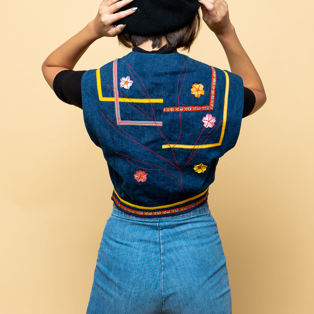 
                  
                    Vintage Rainbow Child Denim Vest freeshipping - Lovers Vintage
                  
                
