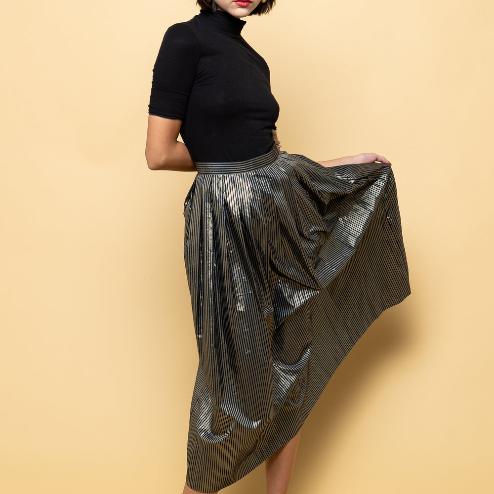 
                  
                    Silver Stripe Skirt freeshipping - Lovers Vintage
                  
                