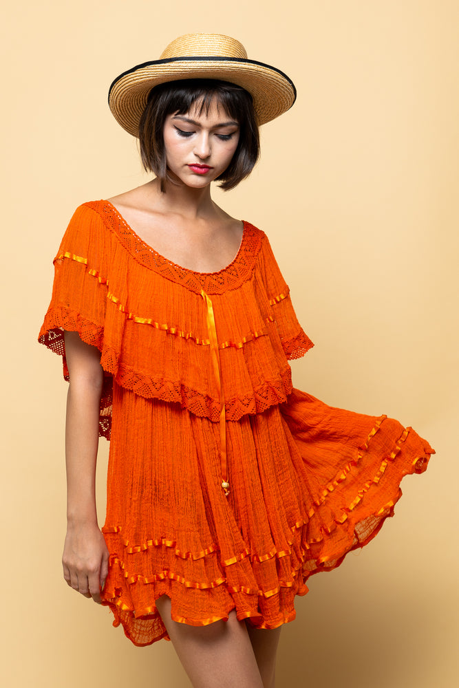 Orange You Glad Your Mine Vintage Dress freeshipping - Lovers Vintage
