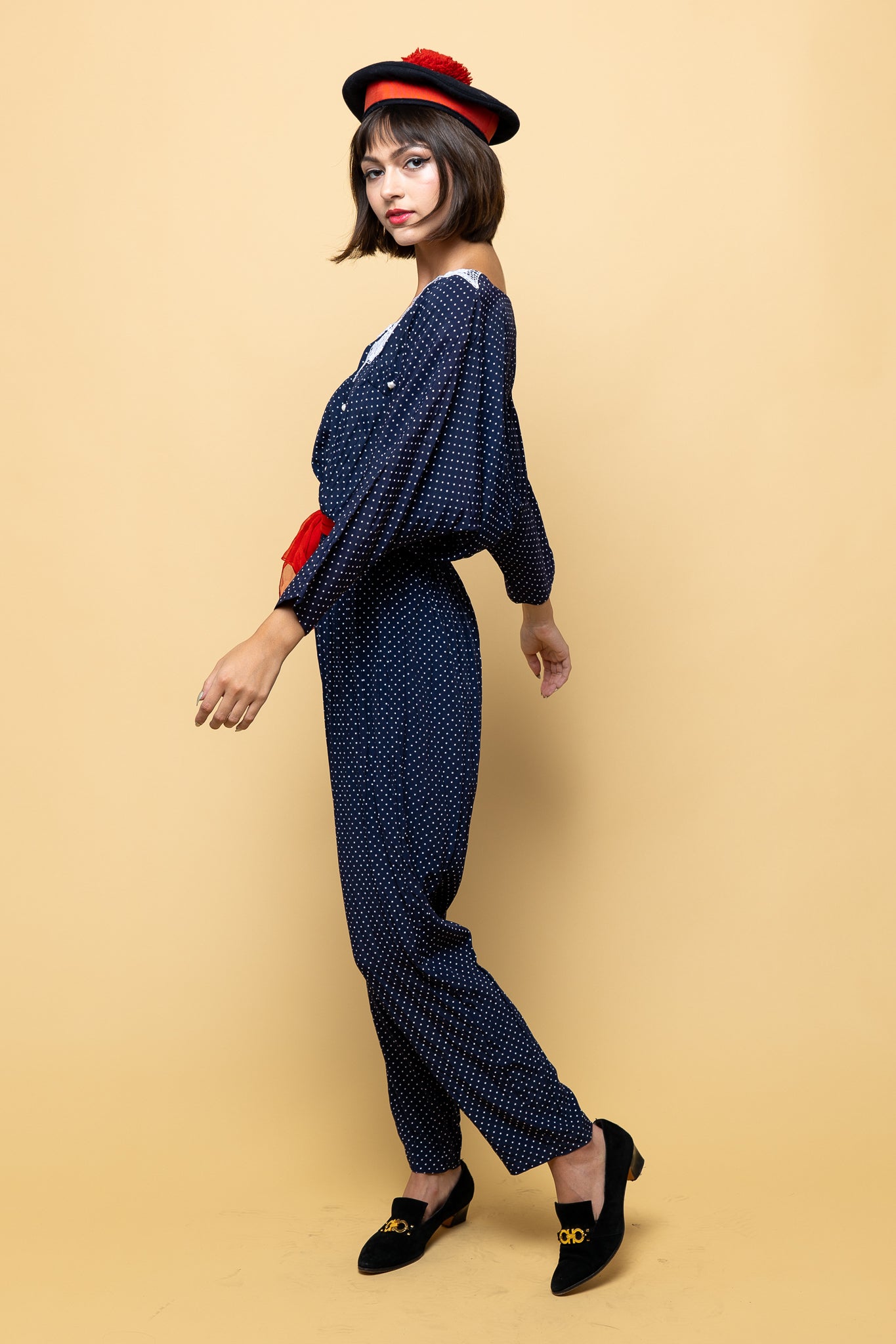 Vintage Dottie Jumpsuit freeshipping - Lovers Vintage