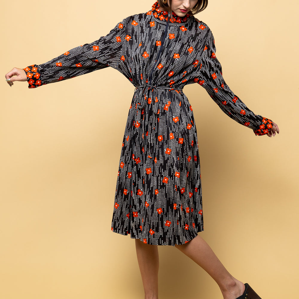 Flower Power it's Fall Dress freeshipping - Lovers Vintage