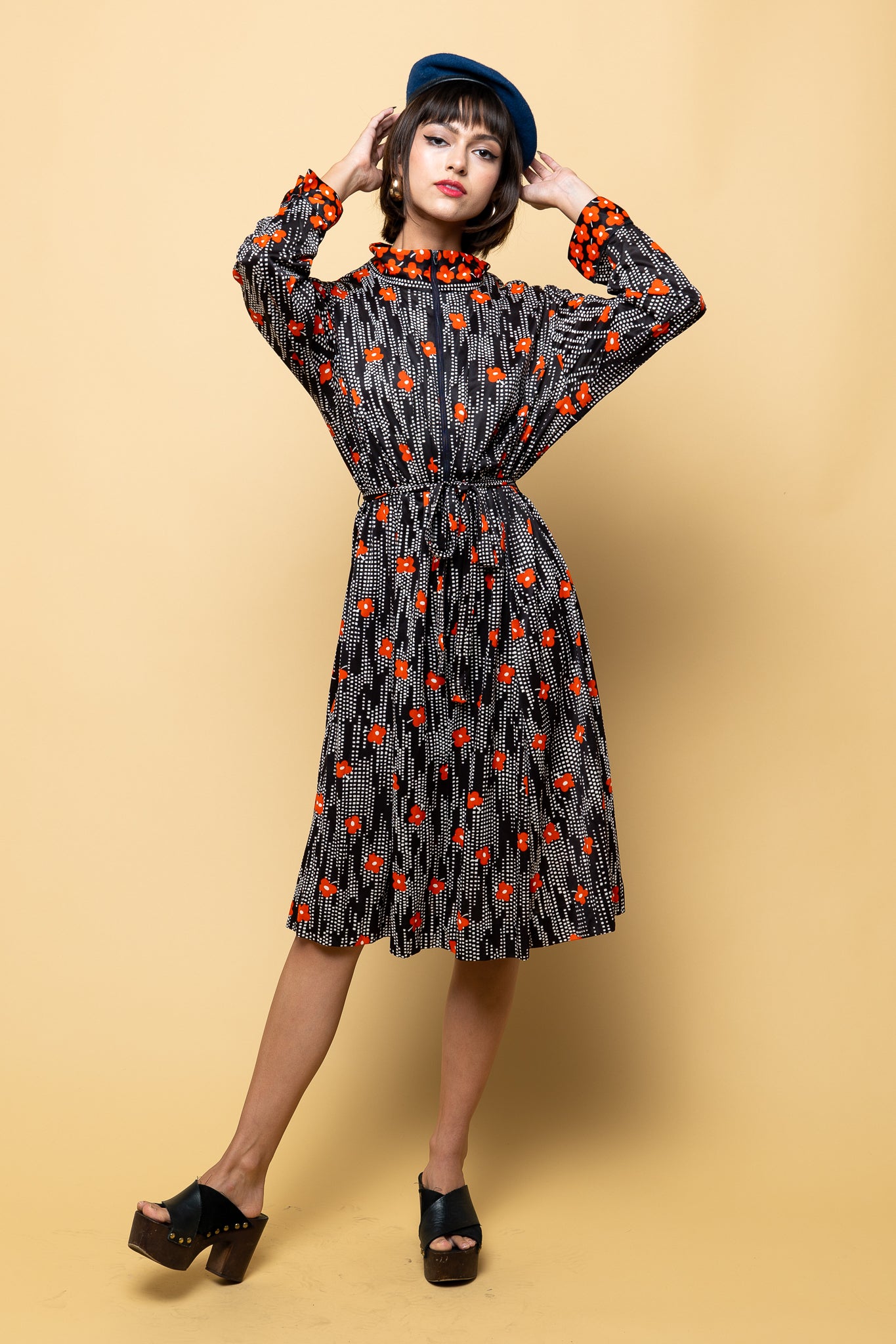 Flower Power it's Fall Dress freeshipping - Lovers Vintage