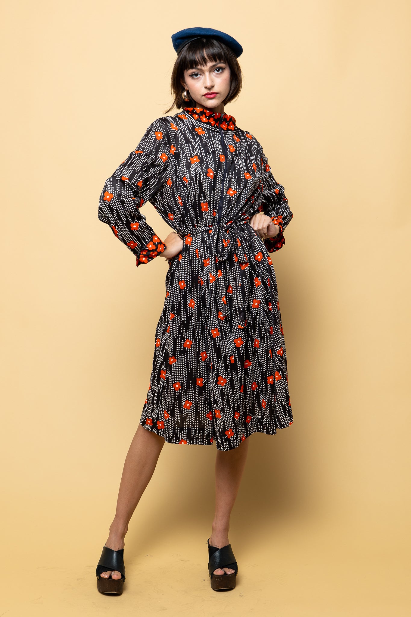Flower Power it's Fall Dress freeshipping - Lovers Vintage