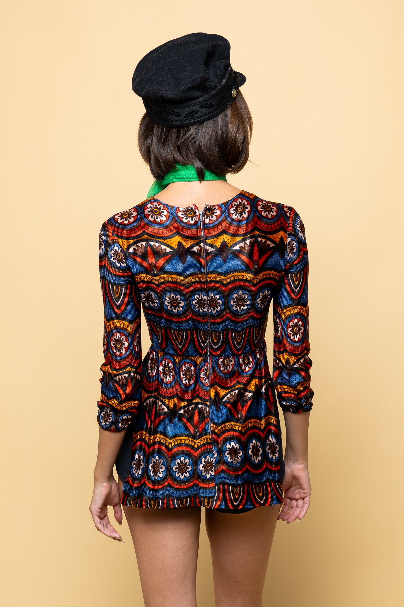 Vintage Brit Pop Mini Tunic freeshipping - Lovers Vintage