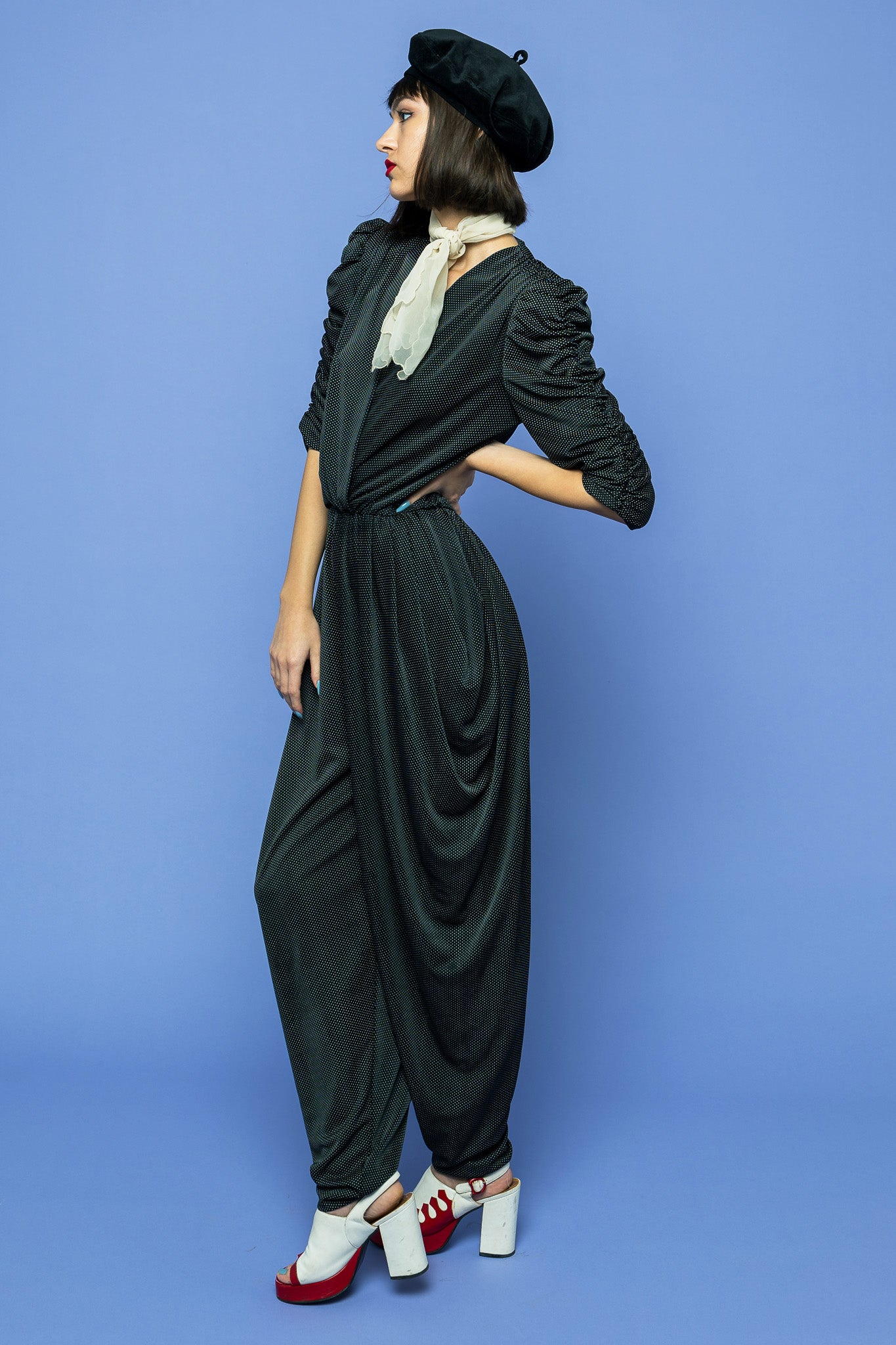 Vintage Polka Dot Jumpsuit freeshipping - Lovers Vintage