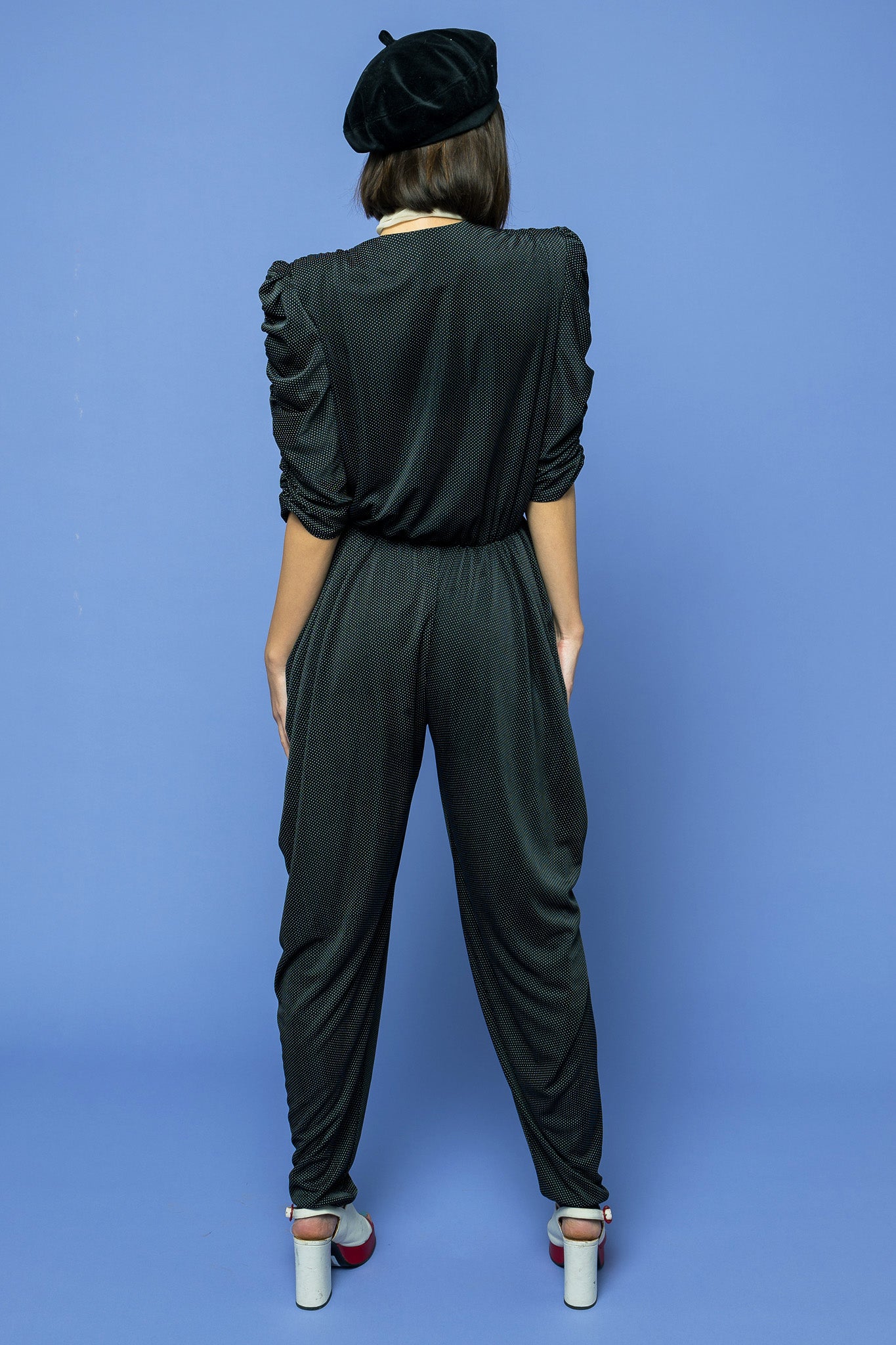 Vintage Polka Dot Jumpsuit freeshipping - Lovers Vintage