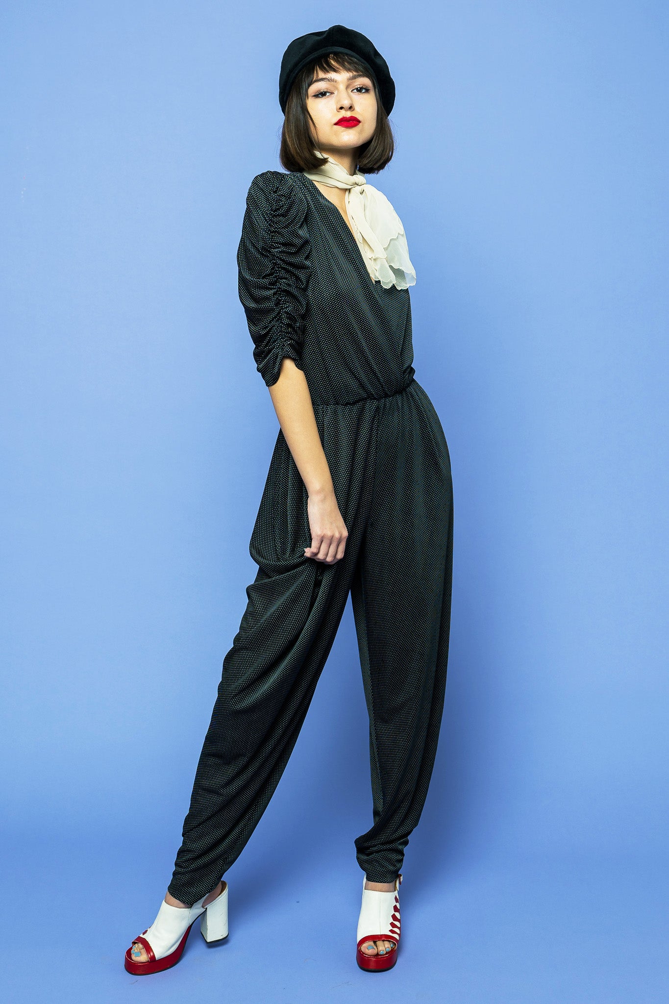 Vintage Polka Dot Jumpsuit freeshipping - Lovers Vintage