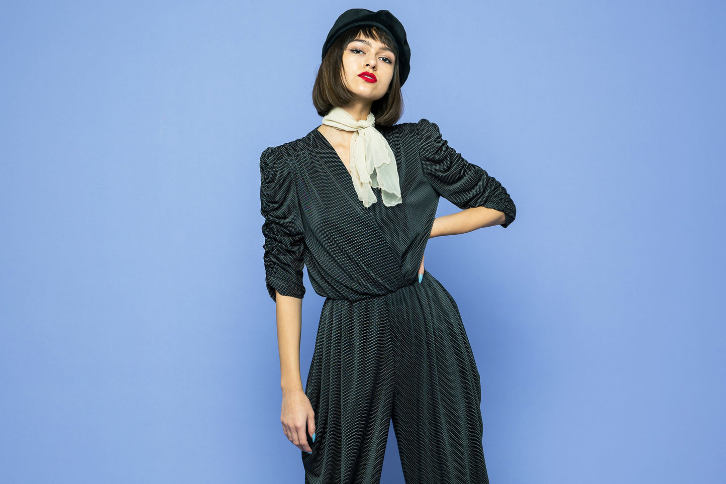 Vintage Polka Dot Jumpsuit freeshipping - Lovers Vintage