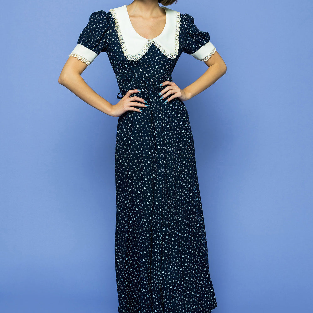 Vintage Dolly Dots Maxi Boho freeshipping - Lovers Vintage